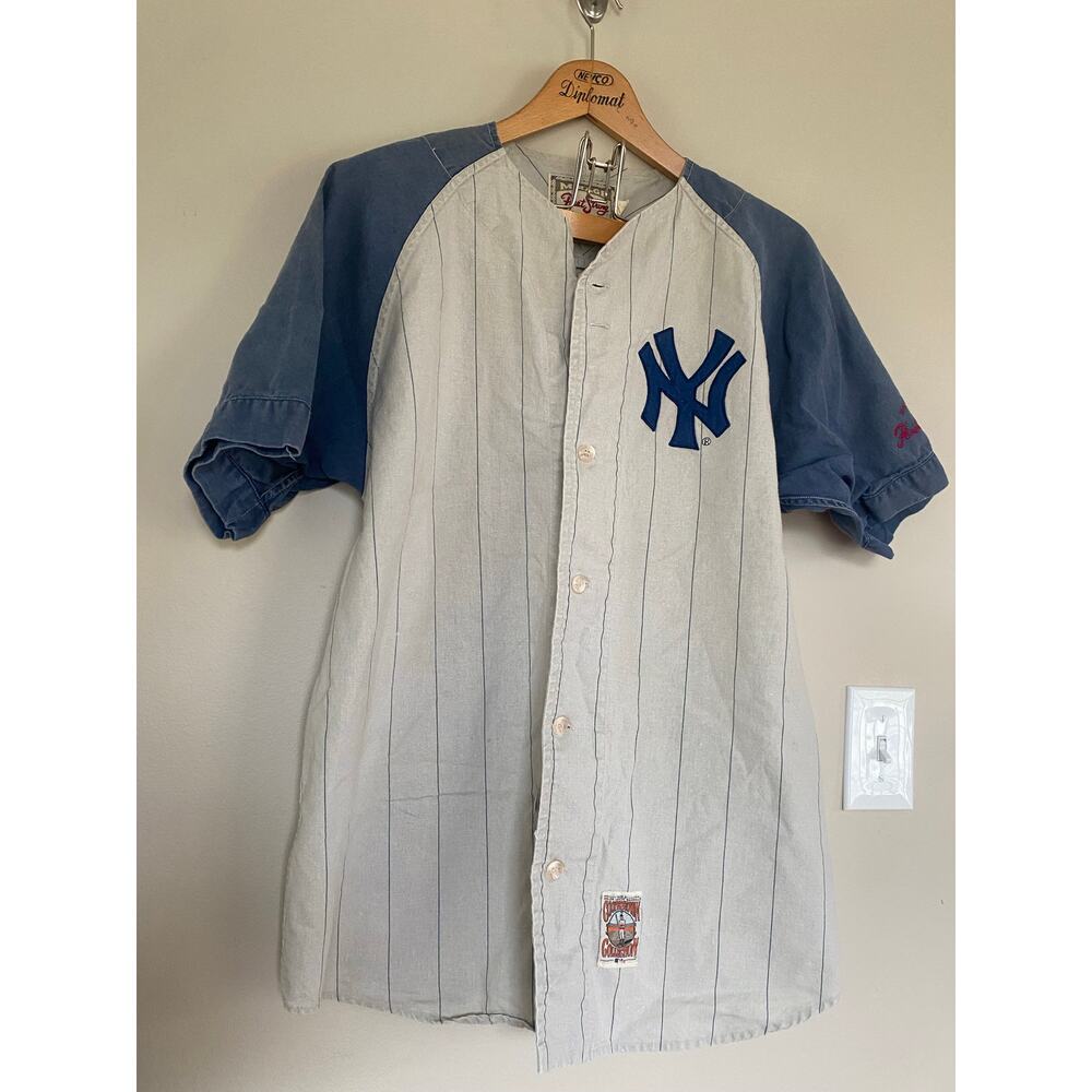 Vtg Mirage First String New York Yankees 1961 Baseball Jersey Size Large